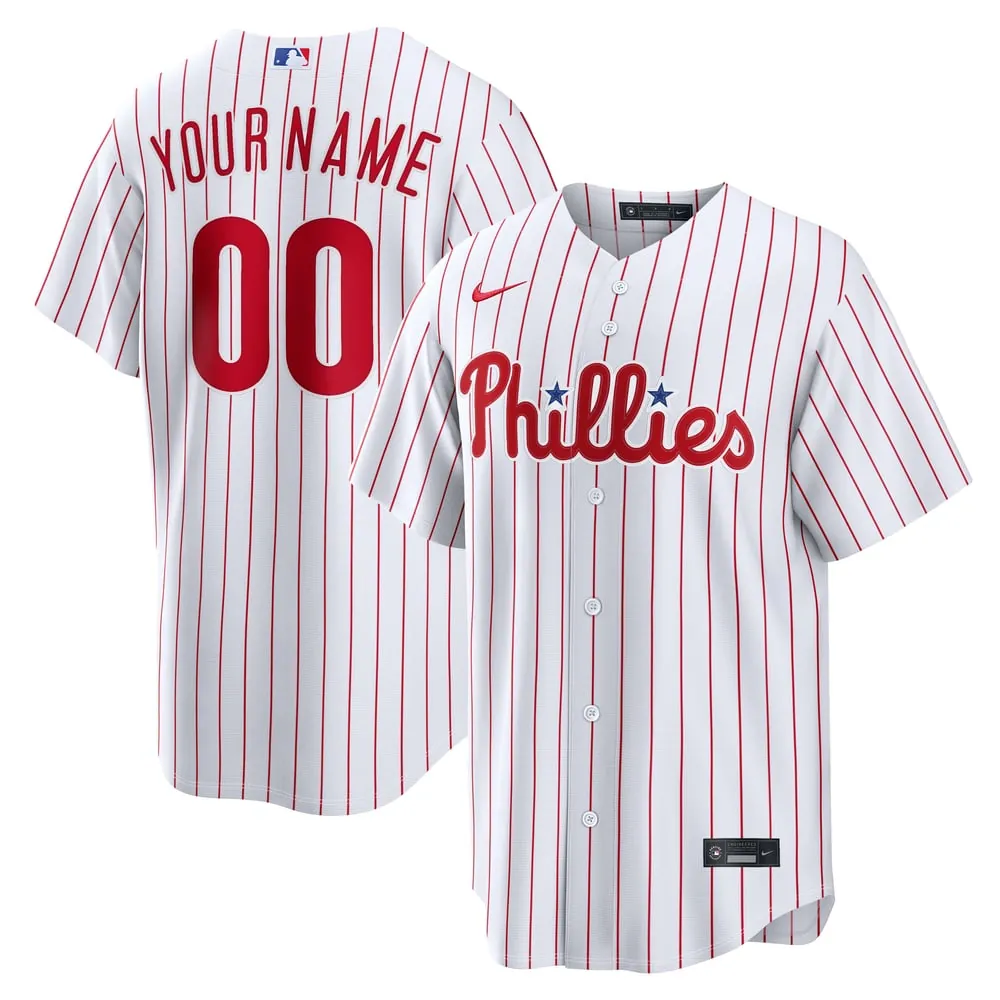Philadelphia Phillies Nike Home Stadium Custom Jersey - White