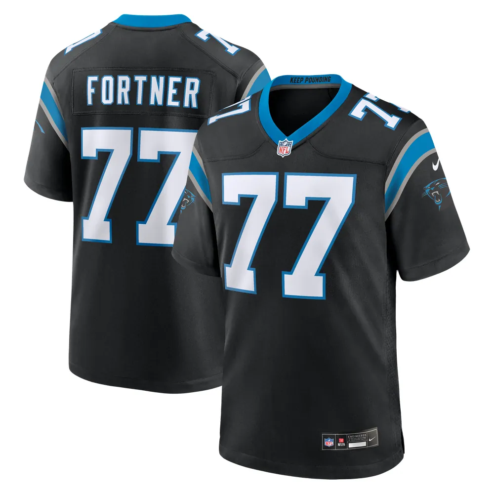 Luke Fortner Carolina Panthers Nike Team Game Jersey -  Black