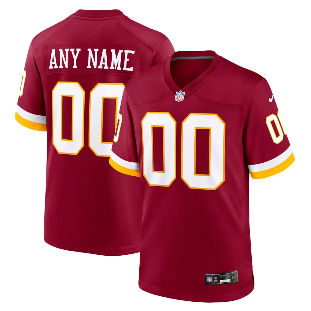 Washington Commanders Nike Custom Game Jersey - Burgundy