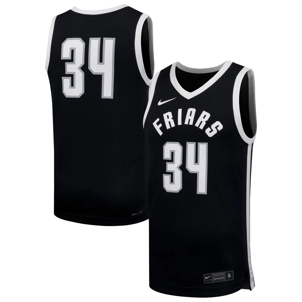 #34 Providence Friars Nike Replica Basketball Jersey - Black