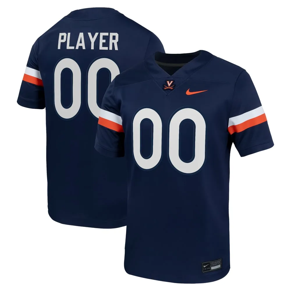 Virginia Cavaliers Nike NIL Pick-A-Player Football Game Jersey - Navy