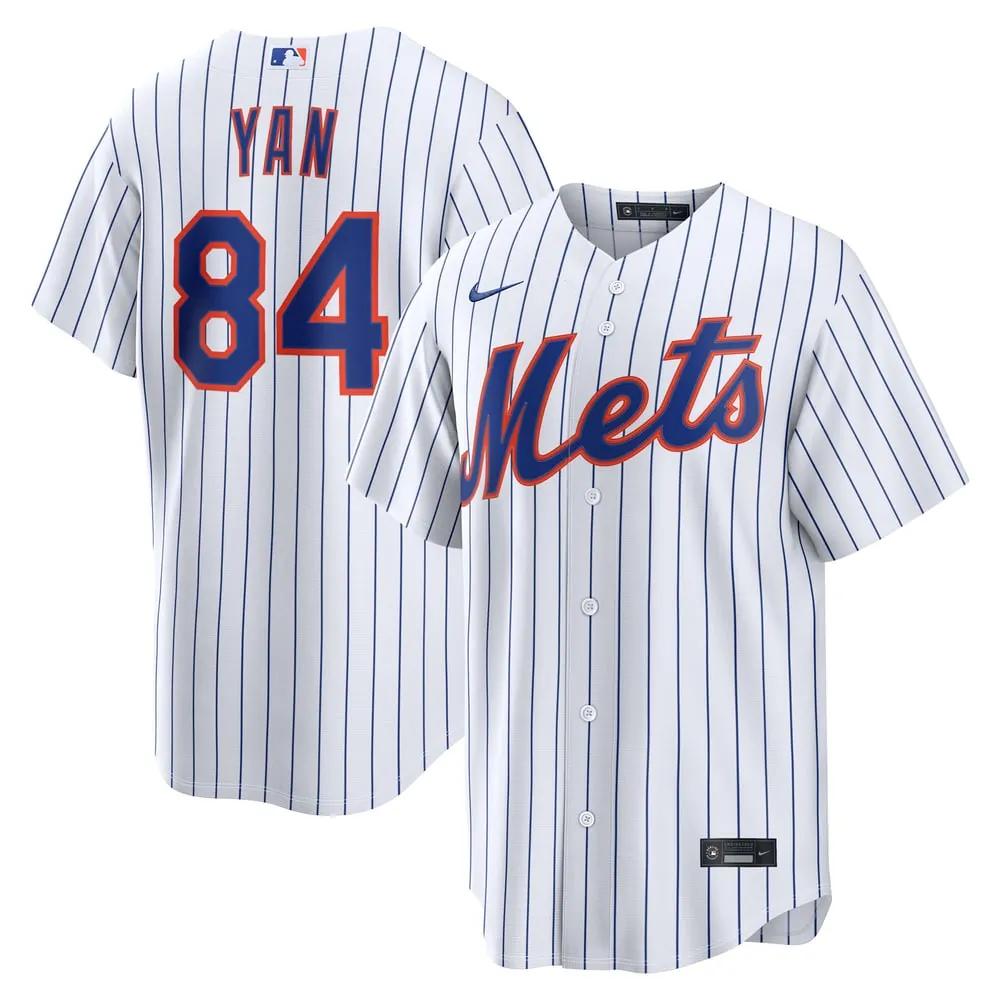 Jefry Yan New York Mets Nike Home Replica Jersey - White