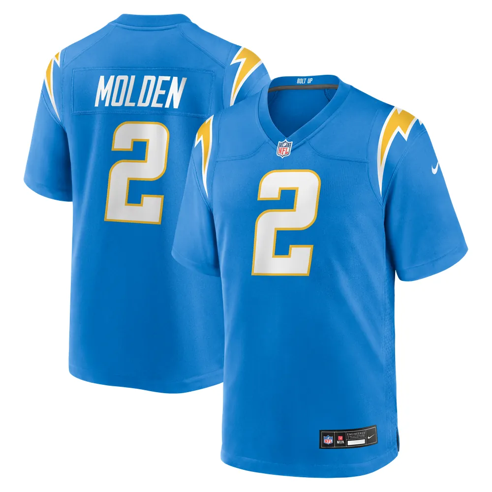 Elijah Molden Los Angeles Chargers Nike Team Game Jersey -  Powder Blue