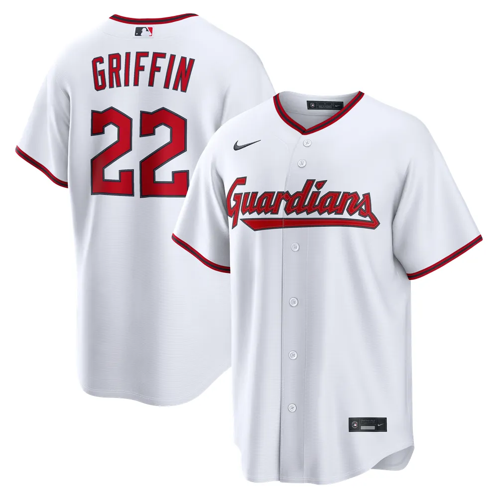 Foster Griffin Cleveland Guardians Nike Home Replica Jersey - White