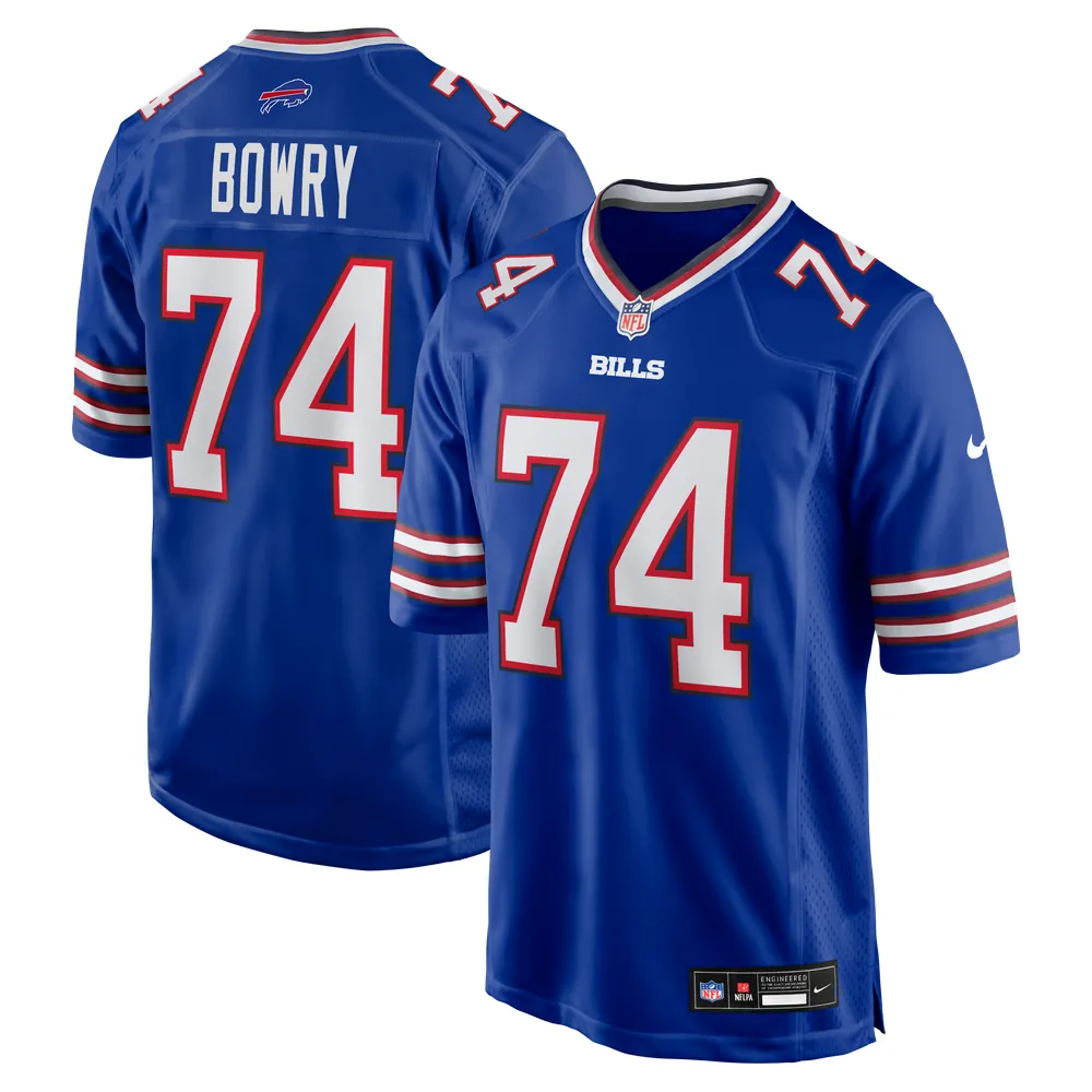 Jude Bowry Buffalo Bills Nike Team Game Jersey - Royal