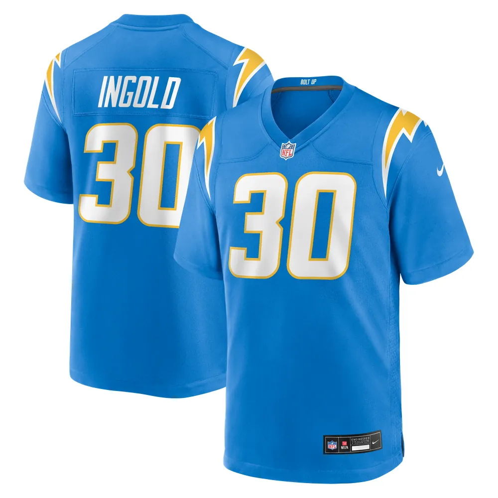 Alec Ingold Los Angeles Chargers Nike Team Game Jersey - Powder Blue