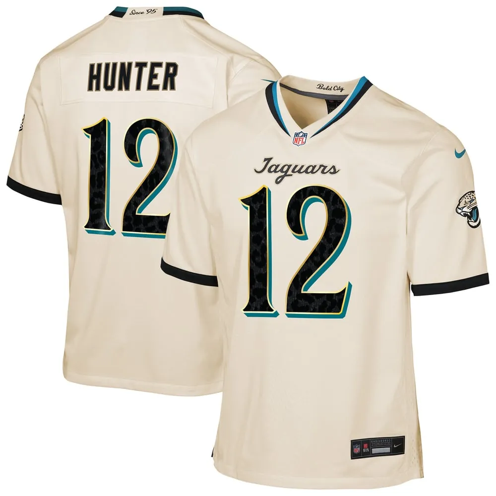 Travis Hunter Jacksonville Jaguars Nike Youth 2026 Rivalries Collection Game Jersey - Natural