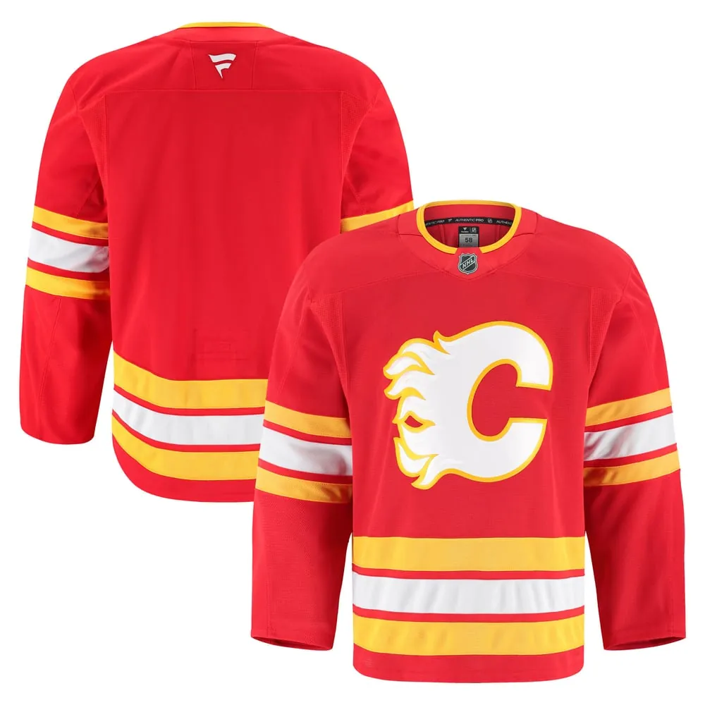 Calgary Flames Fanatics Home Authentic Pro Jersey - Red