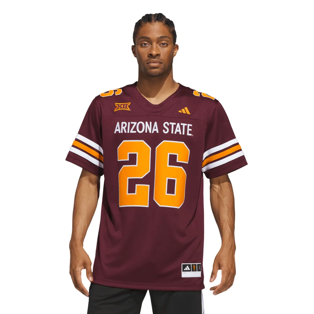 #26 Arizona State Sun Devils adidas Roses & Devils Premier Strategy Jersey - Maroon
