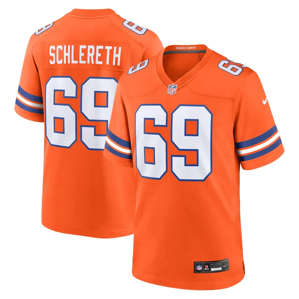 Mark Schlereth Denver Broncos Nike Retired Player Alternate Game Jersey - Orange