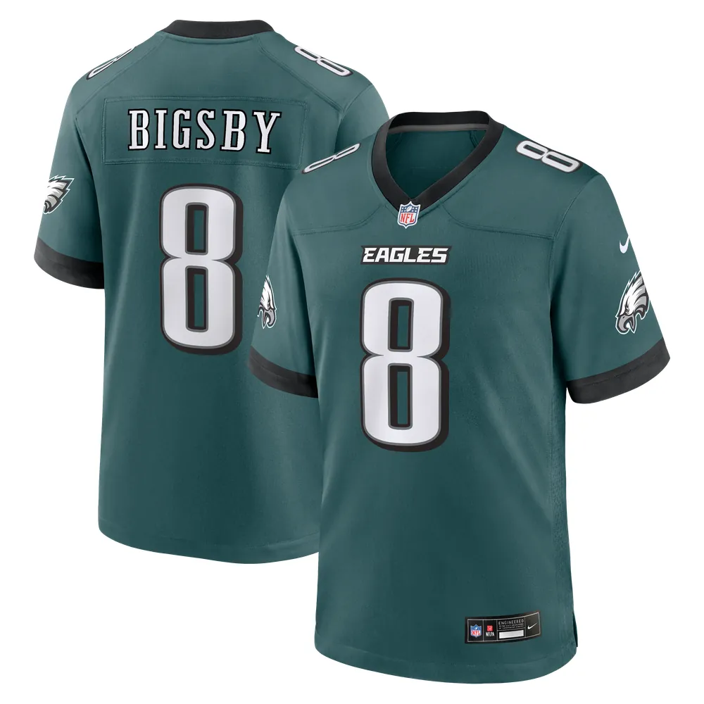 Tank Bigsby Philadelphia Eagles Nike Team Game Jersey -  Midnight Green