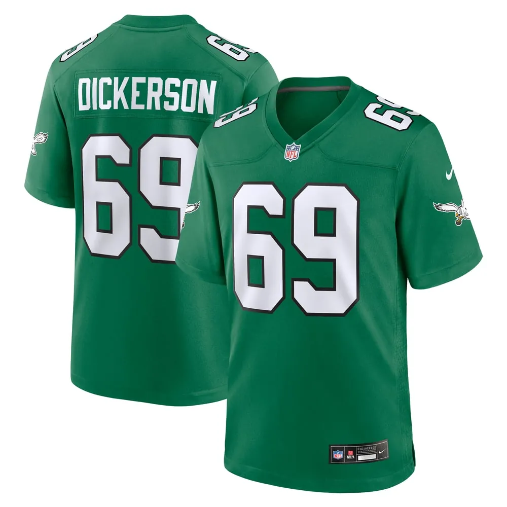 Landon Dickerson Philadelphia Eagles Nike Alternate Game Jersey - Kelly Green