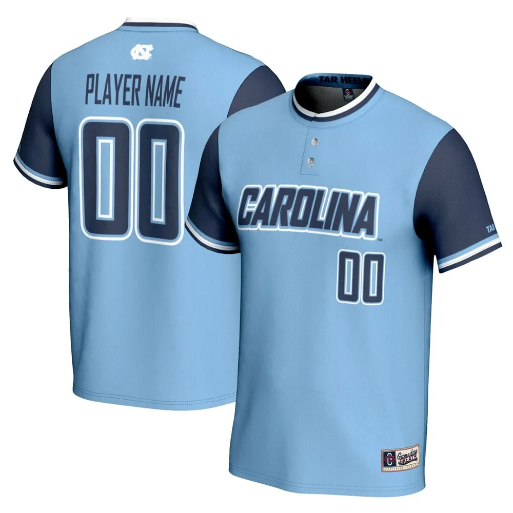North Carolina Tar Heels GameDay Greats Unisex NIL Pick-A-Player Softball Lightweight Jersey - Carolina Blue