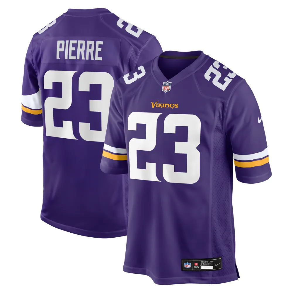 James Pierre Minnesota Vikings Nike Team Game Jersey -  Purple