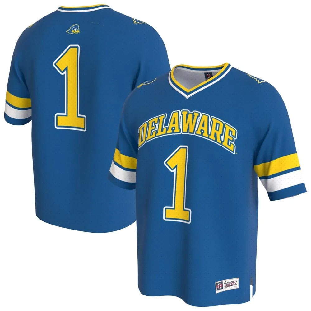Delaware Fightin' Blue Hens GameDay Greats Unisex Lightweight Collegiate Football Fashion Jersey - Royal