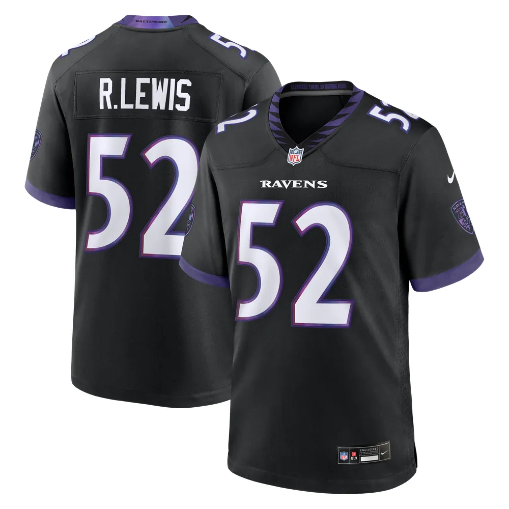 Ray Lewis Baltimore Ravens Nike Alternate Retired Player Game Jersey - Black
