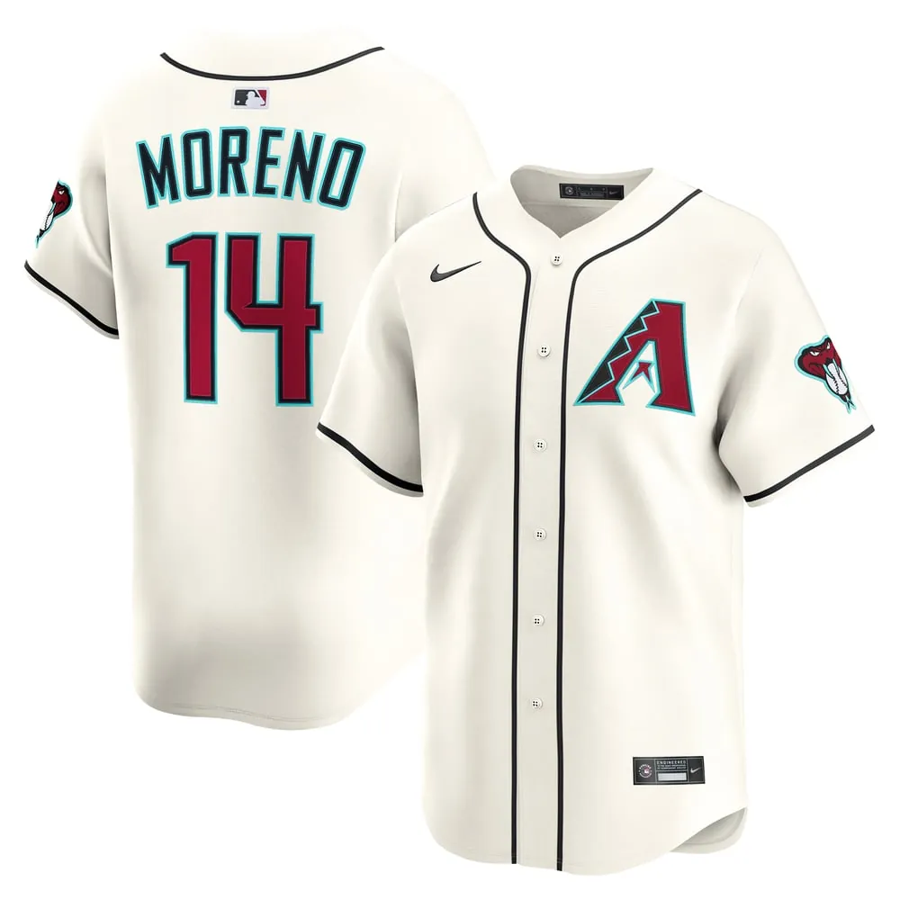 Gabriel Moreno Arizona Diamondbacks Nike Home Limited Player Jersey - Cream