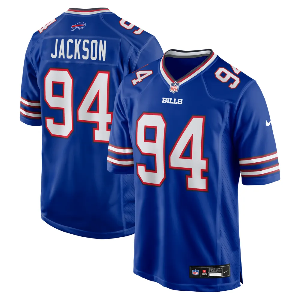 Landon Jackson Buffalo Bills Nike Team Game Jersey -  Royal