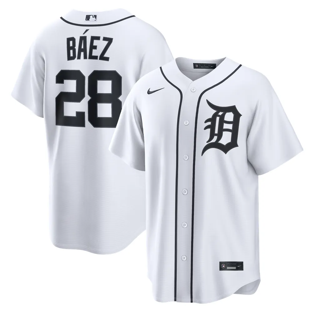 Javier Báez Detroit Tigers Nike Home Replica Jersey - White
