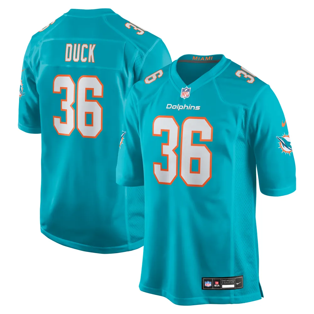 Storm Duck Miami Dolphins Nike  Game Jersey -  Aqua