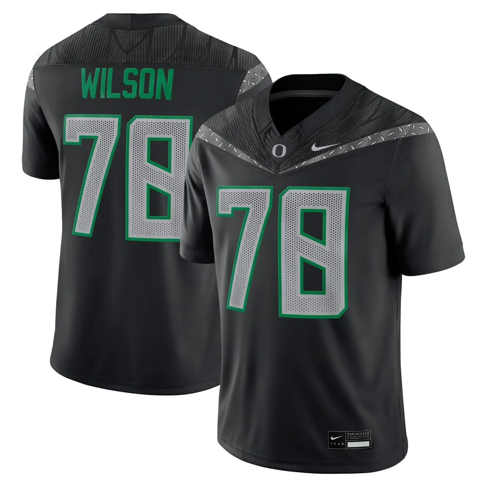 Gernorris Wilson Oregon Ducks Nike Home Game Jersey - Black