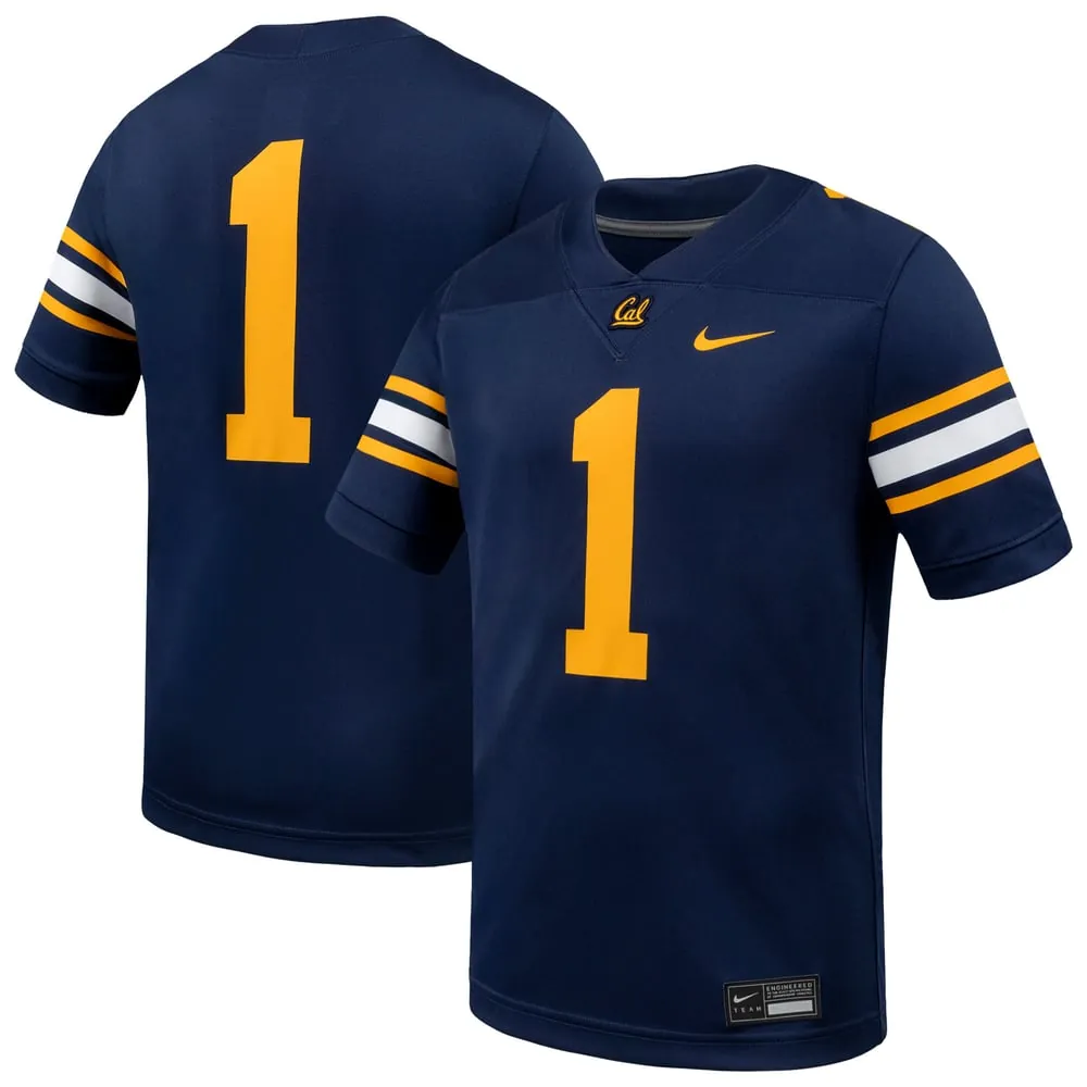 #1 Cal Bears Nike  Game Football Jersey - Navy