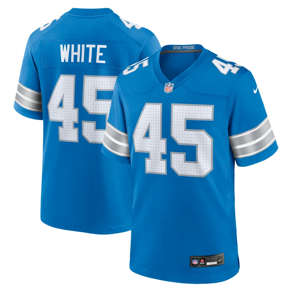 Devin White Detroit Lions Nike Team Game Jersey - Blue