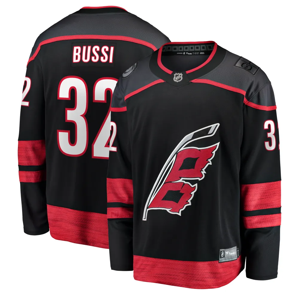 Brandon Bussi Carolina Hurricanes Fanatics Home Breakaway Jersey - Black