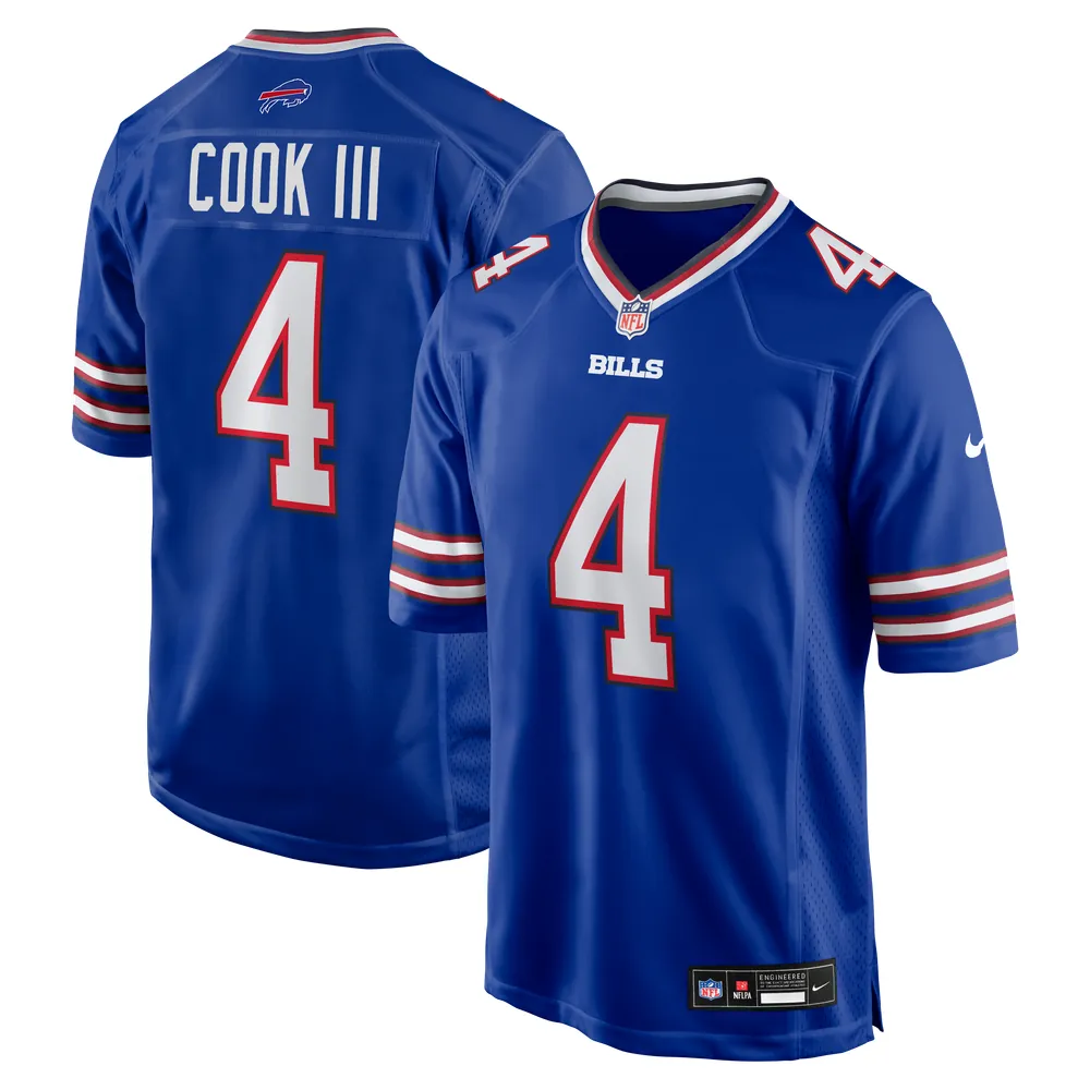 James Cook III Buffalo Bills Nike Team Game Jersey -  Royal