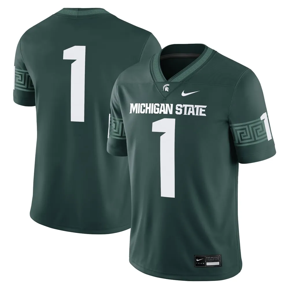 #1 Michigan State Spartans Nike Game Jersey - Green
