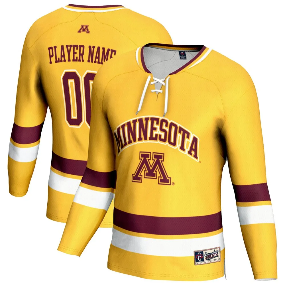 Minnesota Golden Gophers GameDay Greats Unisex NIL Pick-A-Player Women's Hockey Lightweight Jersey - Gold