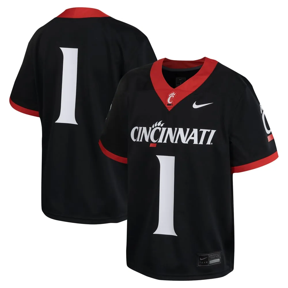 #1 Cincinnati Bearcats Nike Youth Untouchable Football Jersey - Black