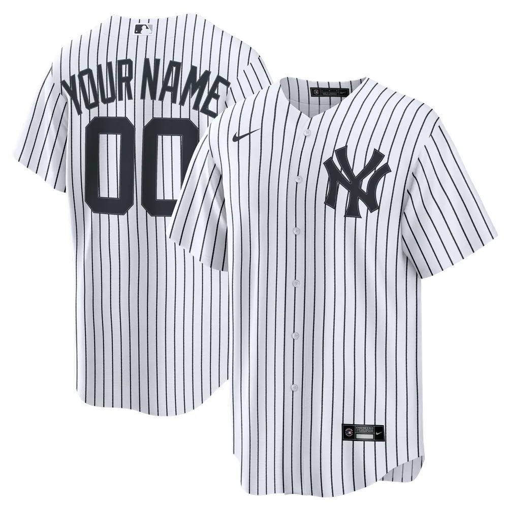 New York Yankees Nike Home Stadium Custom Jersey - White