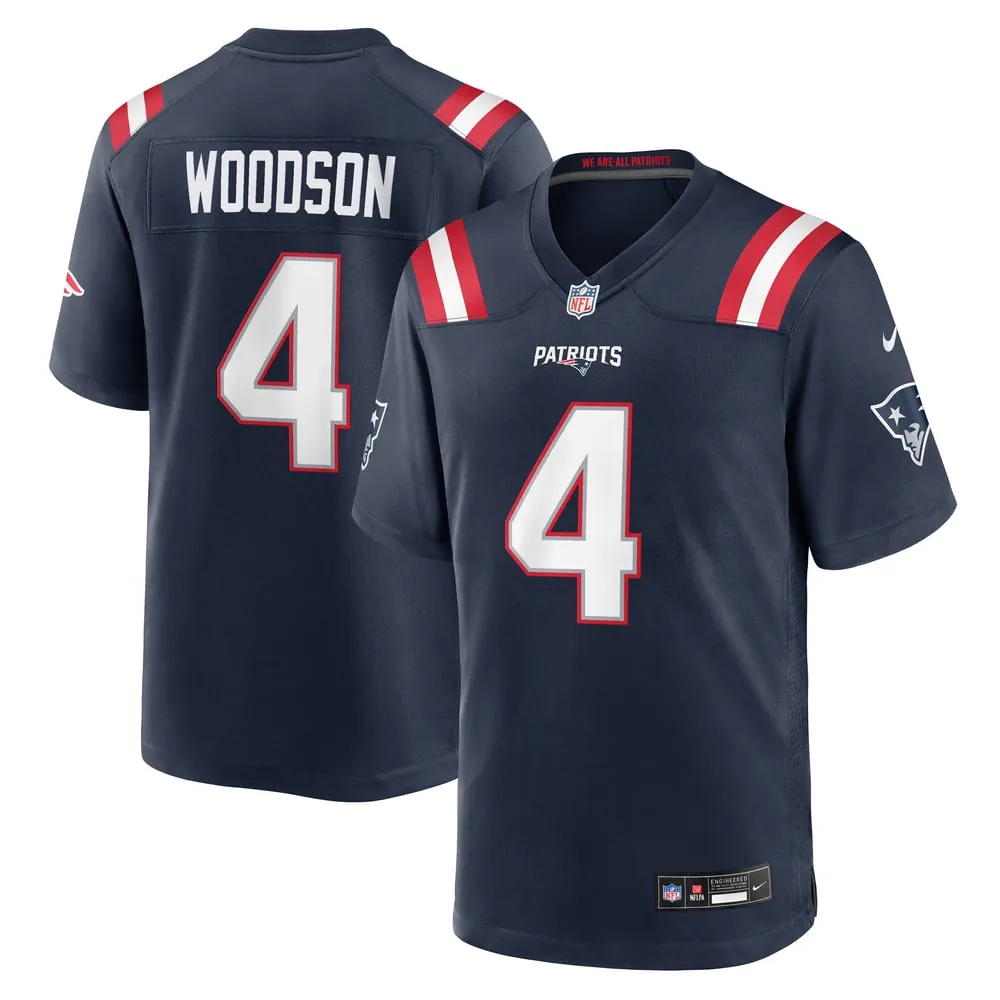 Craig Woodson New England Patriots Nike Team Game Jersey - Navy