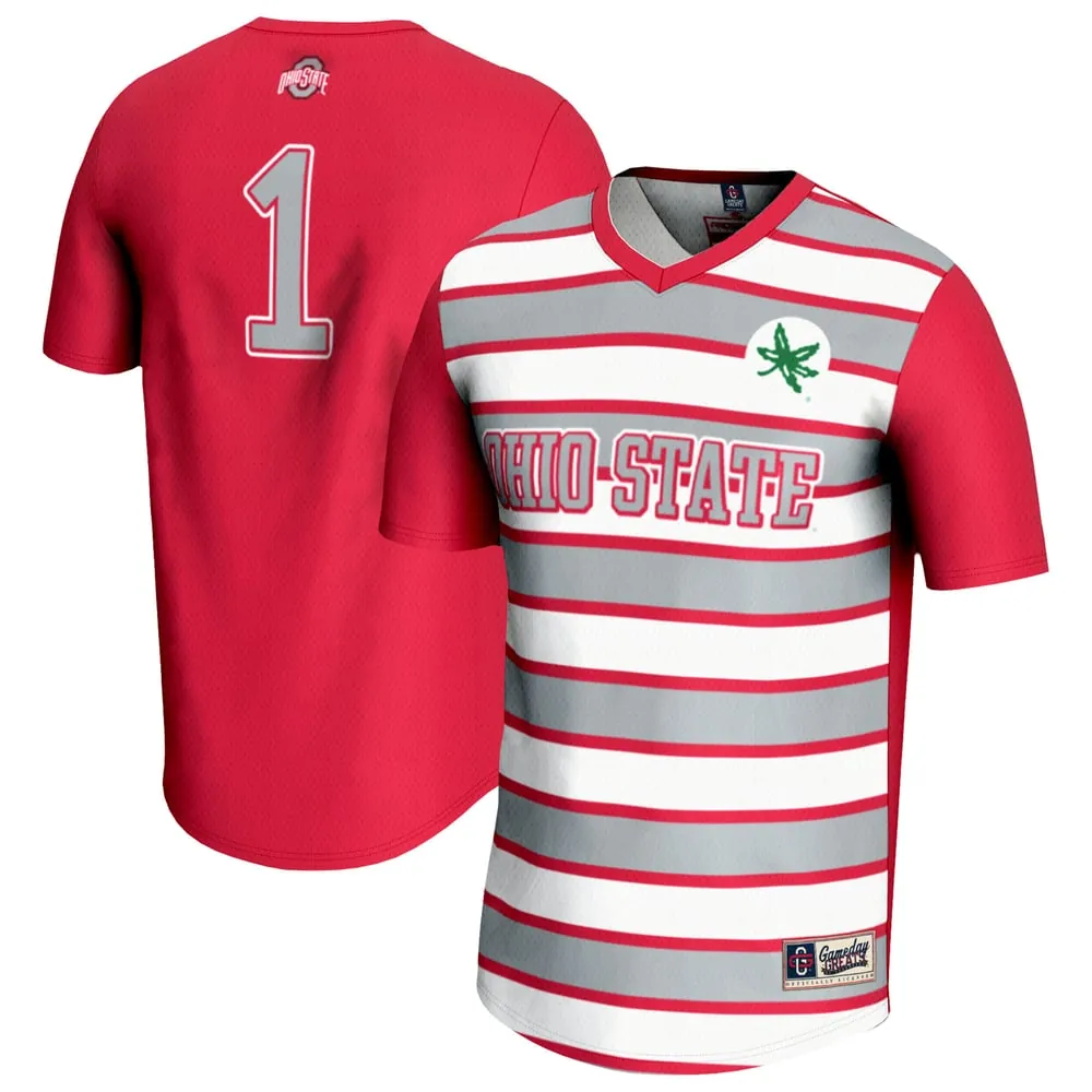 #1 Ohio State Buckeyes GameDay Greats Unisex Lightweight Soccer Fashion Jersey - Scarlet