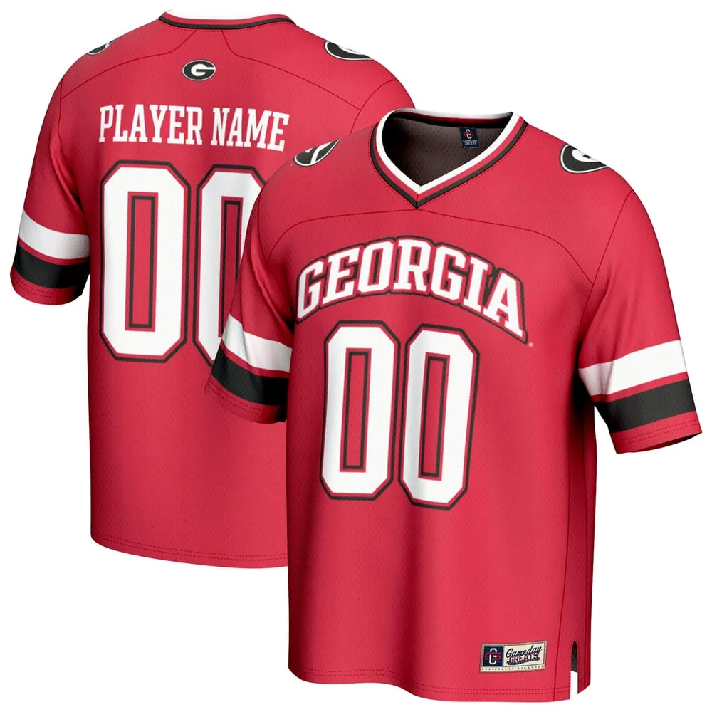 Georgia Bulldogs GameDay Greats Unisex NIL Pick-A-Player Football Fashion Jersey - Red