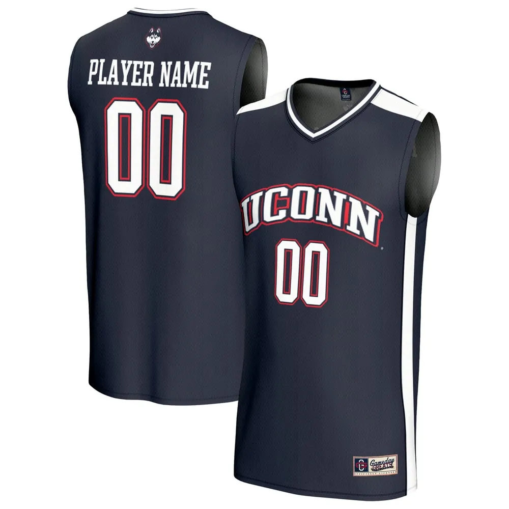 UConn Huskies GameDay Greats Unisex Lightweight Collegiate Men's Basketball NIL Pick-A-Player Fashion Jersey - Navy