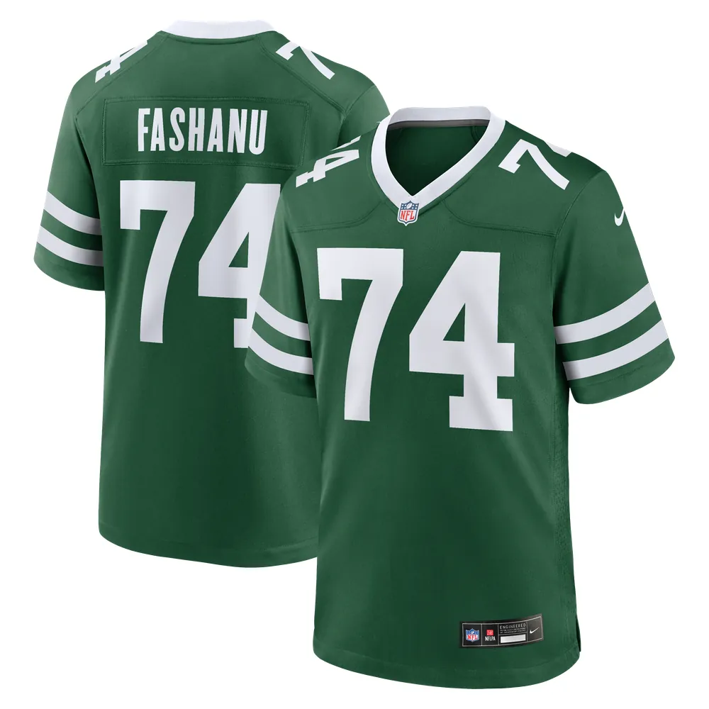 Olu Fashanu New York Jets Nike  Player Game Jersey - Gotham Green