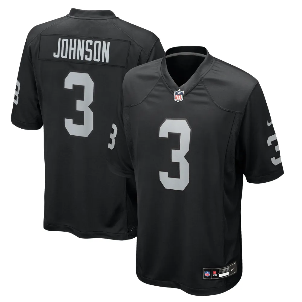 Taron Johnson Las Vegas Raiders Nike Team Game Jersey - Black