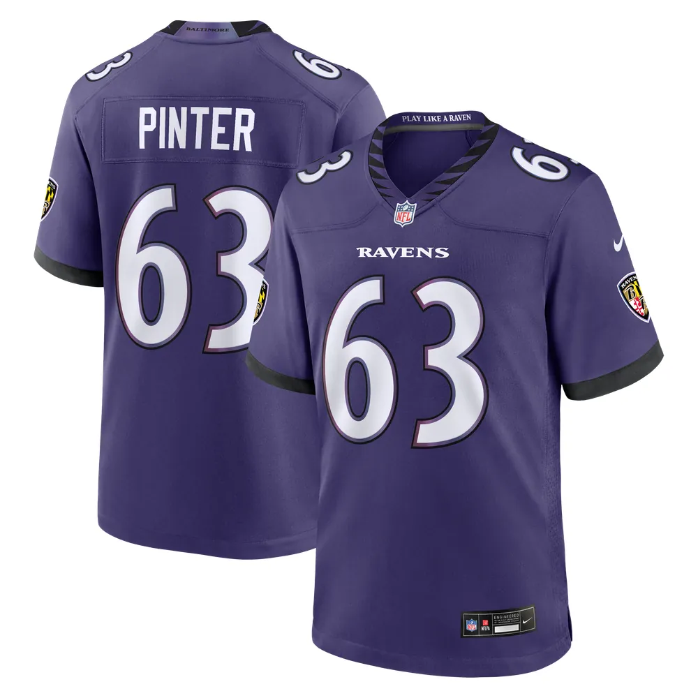 Danny Pinter Baltimore Ravens Nike Team Game Jersey - Purple