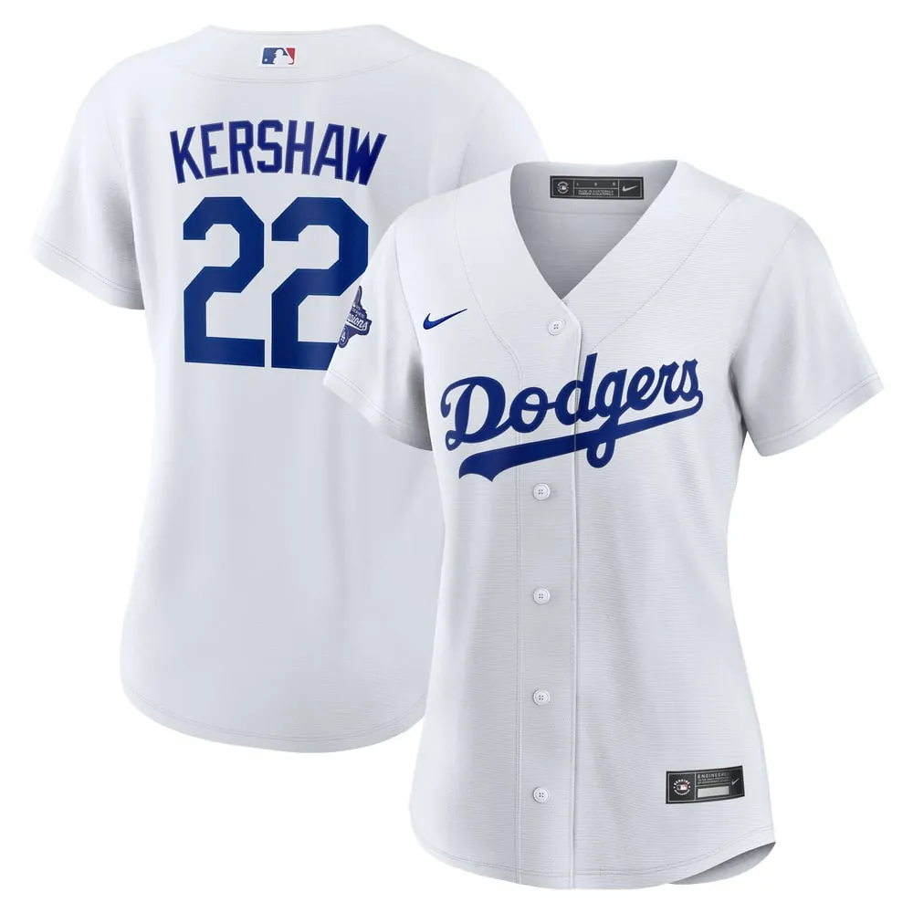 Clayton Kershaw Los Angeles Dodgers Nike Women's Home 2025 World Series Champions Replica Jersey - White