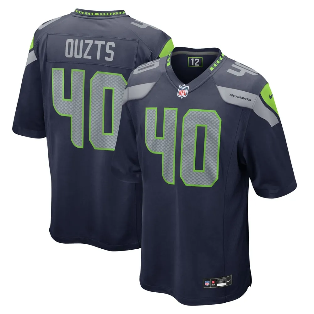Robbie Ouzts Seattle Seahawks Nike Team Game Jersey -  College Navy