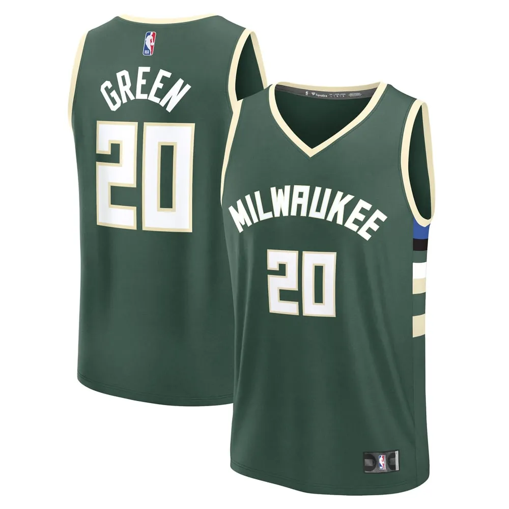 A.J. Green Milwaukee Bucks Fanatics Fast Break Replica Player Jersey - Icon Edition - Hunter Green