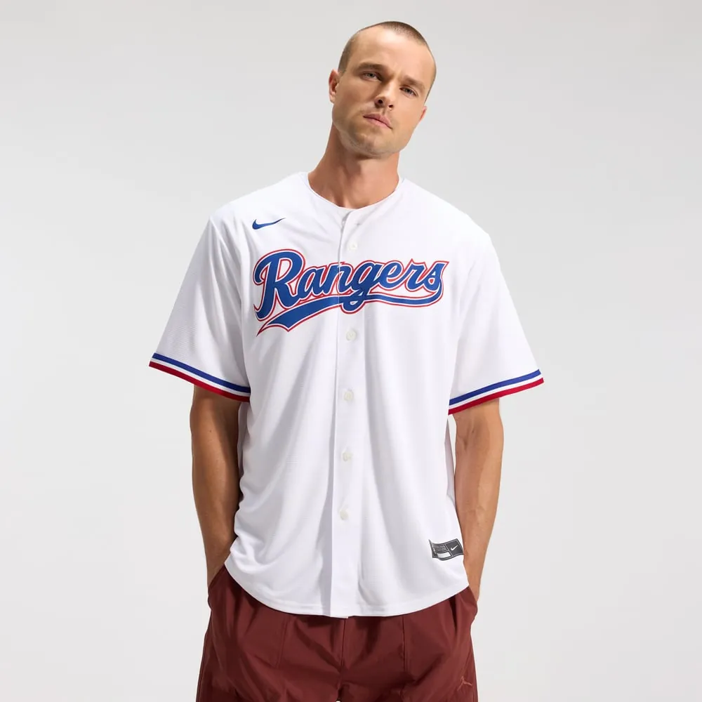 Texas Rangers Nike Home Replica Team Jersey - White