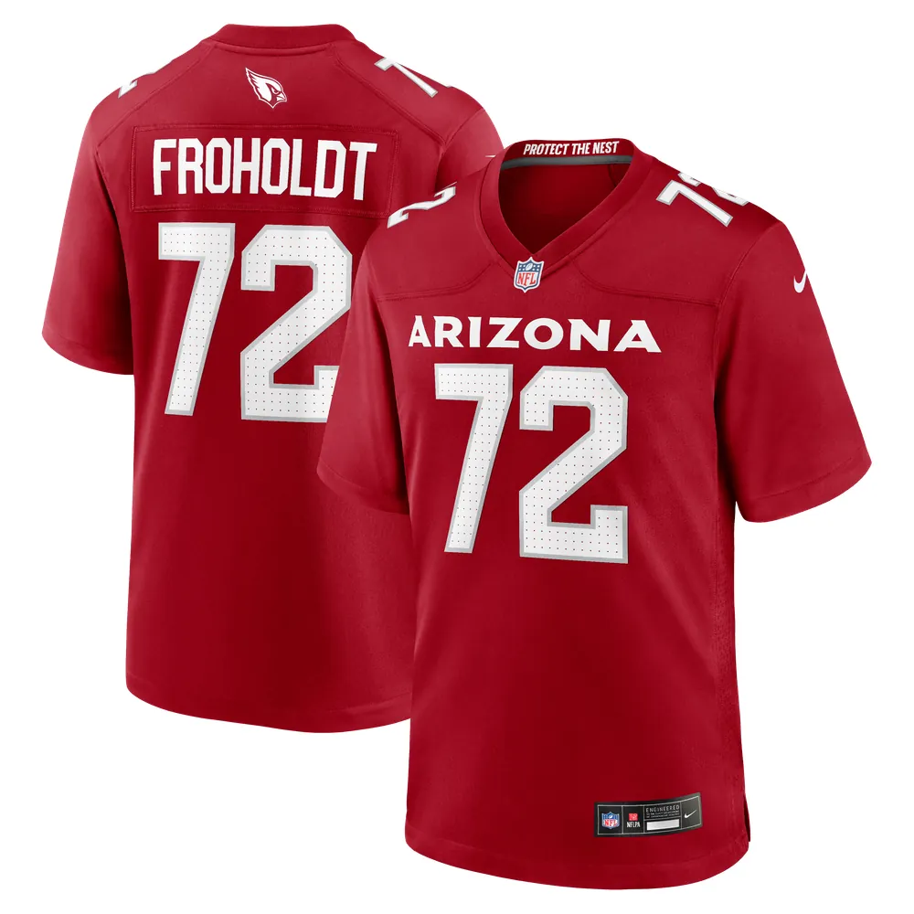 Hjalte Froholdt Arizona Cardinals Nike Team Game Jersey -  Cardinal