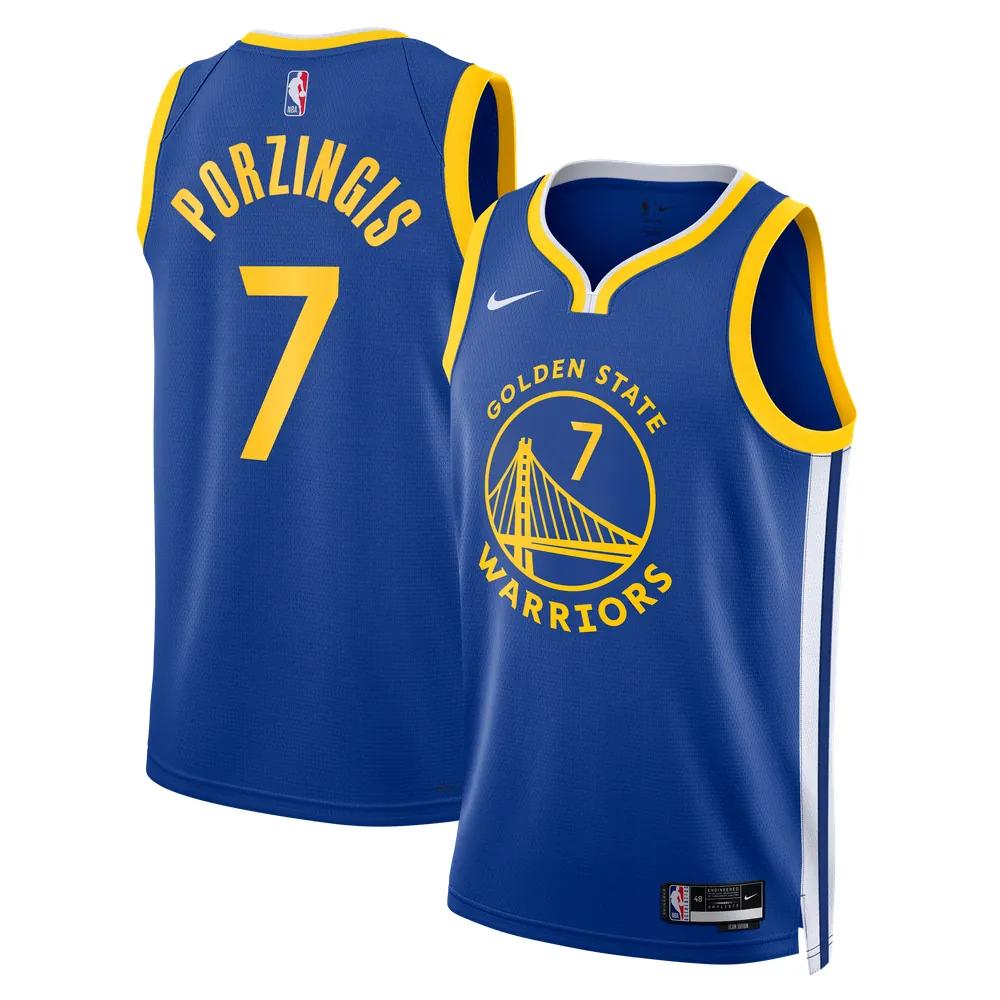 Kristaps Porziņģis Golden State Warriors Nike Unisex Swingman Jersey - Icon Edition - Royal