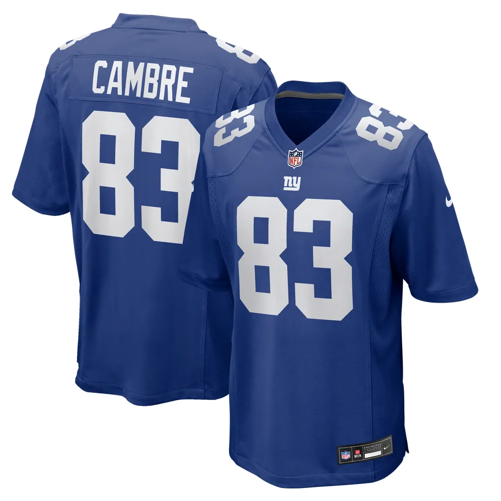 Dalen Cambre New York Giants Nike Team Game Jersey -  Royal
