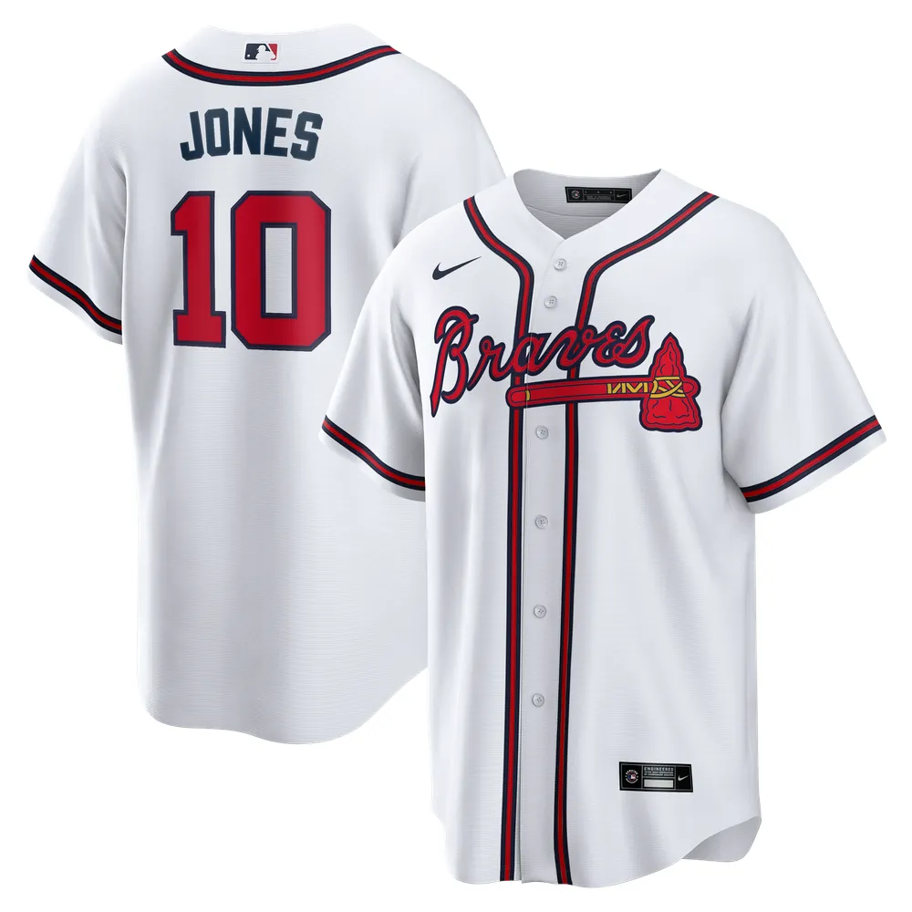 Chipper Jones Atlanta Braves Nike Home Retired Player Replica Jersey - White