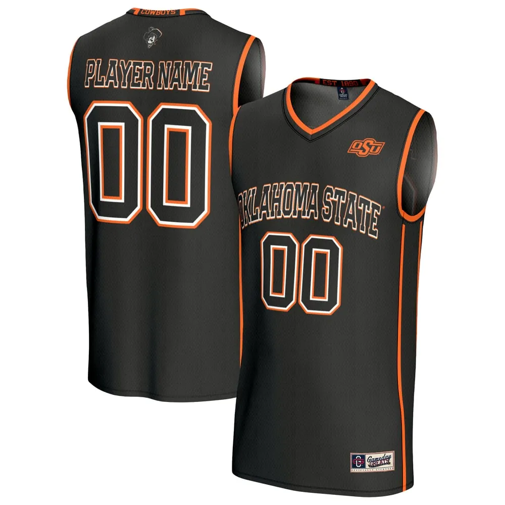 Oklahoma State Cowboys GameDay Greats Unisex Lightweight Collegiate Men's Basketball NIL Pick-A-Player Fashion Jersey - Black