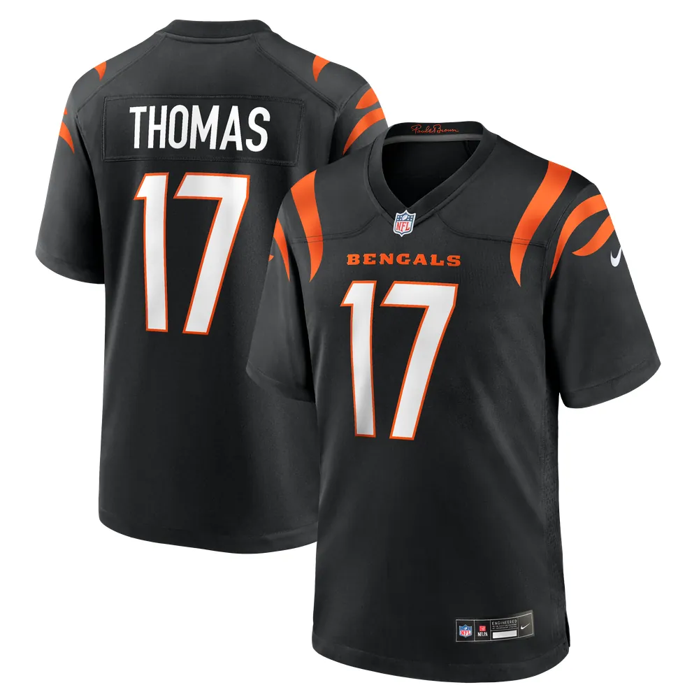 Noah Thomas Cincinnati Bengals Nike Team Game Jersey - Black